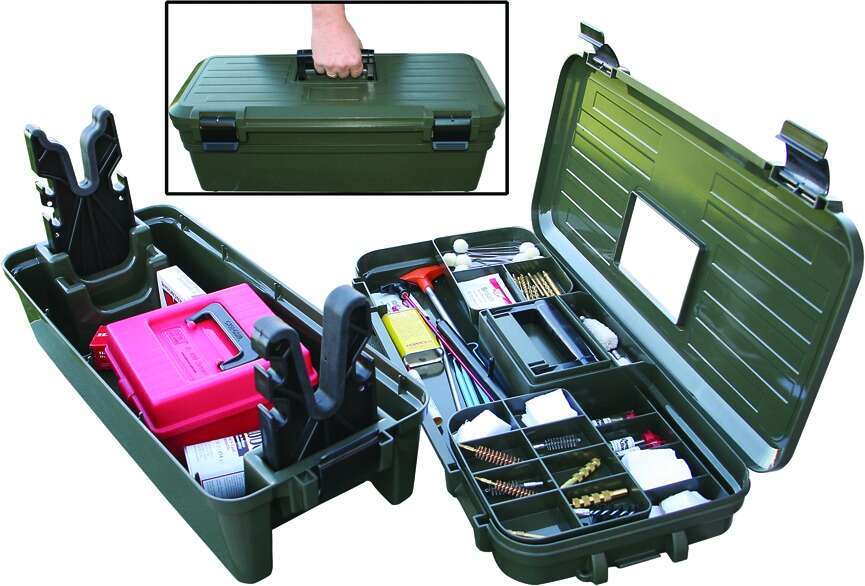 Misc. Accessories MTM Case Gard Ready Series MTM SHOOTING RANGE BOX & MAINTENANCE CENTER FOREST GREEN